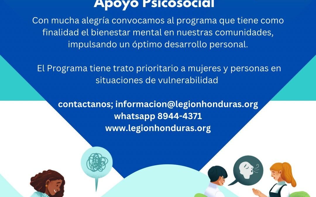 🚨 CONVOCATORIA 🔔 al programa de Salud Mental y Apoyo Psicosocial